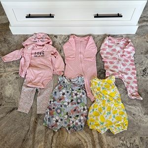 Bundle of Baby Girl Outfits - 9 mos